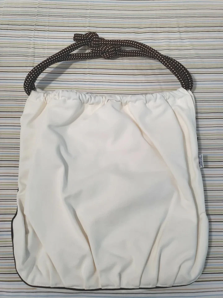 Bolso de mano NaRaYa de lona marfil con lazo.  Nuevo con etiquetas  Foto 2 de 4