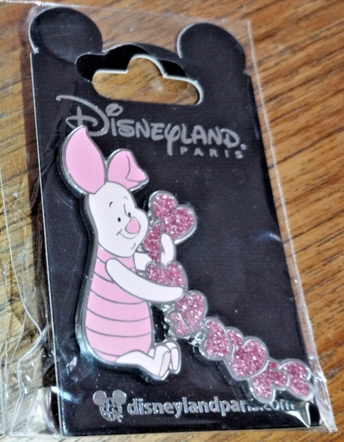 Prendedor Brillo Piglet (Winnie) Corazón San Valentín Disney Land París Dlp Dlrp 2023 Foto 2 de 4
