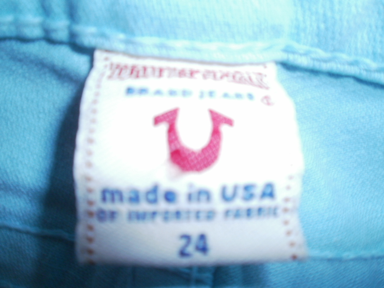 TRUE RELIGION  JOEY AQUA WOMANS JEANS SIZE 24