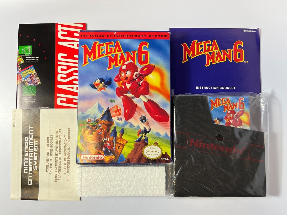 Mega Man 6 Nintendo Entertainment System NES *CIB, NEAR MINT