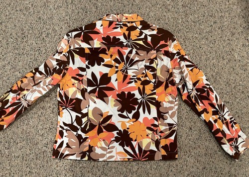SOUTHERN LADY cotton jacket - colorful floral size Medium PERFECT! - Picture 5 of 9