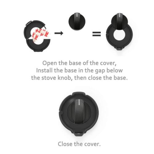 Kitchen Stove Knob Covers Baby Safety Protection Locks Gas Knob Covers, 5 Pack - Picture 3 of 7