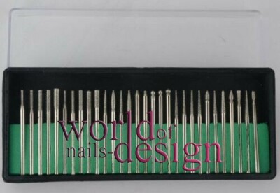 30 er Set    30 Fräser Bit`s / ELECTRIC NAIL FILE DRILL BITS   Sortiert in Box