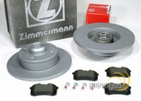 Zimmermann Bremsscheiben 226 Mm ABS Ringe BeläGe Hinten FüR VW Golf III