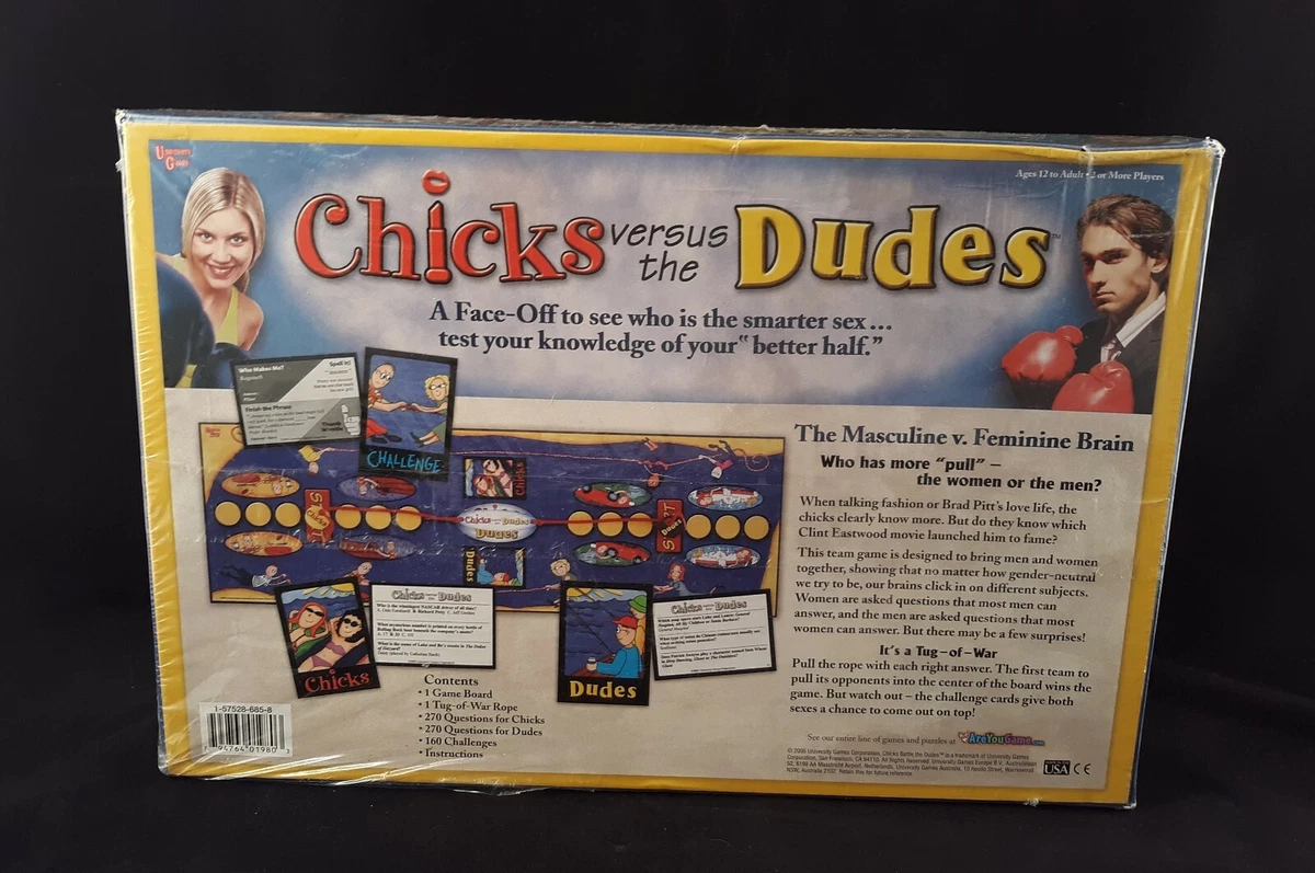 BOARD GAMES FOR ADULTS CHICKS BATTLE THE DUDES BATTLE OF THE SEXES FOR  FAMILY