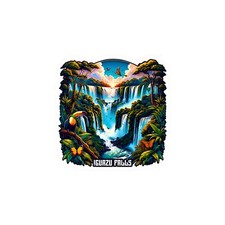 Iguazu Falls Vinyl Decals / Stickers (Kiss-Cut)