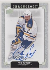 2018-19 Upper Deck Chronology Franchise History Phil Housley Auto HOF 00s4