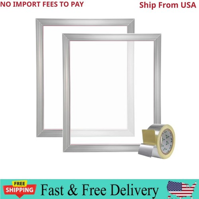 #ad KFFKFF Screen Printing Kit Silk Screen Printing Frame 20x24in 160 Count Mesh 2pc $44.00