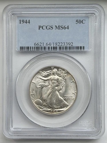 Photo of a 1944-P Walking Liberty Half Dollar from an eBay listing that sold on Jul 21, 2026