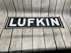 Vintage Porcelain Oil Industry Sign - LUFKIN pump sign