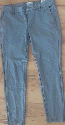 ONLY & SONS SLIM Tapered Chinohose Herren grau L/32 W/32 Stretch