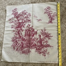 Vintage Hav-A-Hank Toile RN15187 Ivory And Red 21 Vintage French Romantic-NEW