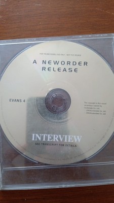 New Order - ein Neworder Release - Interview CD Promo