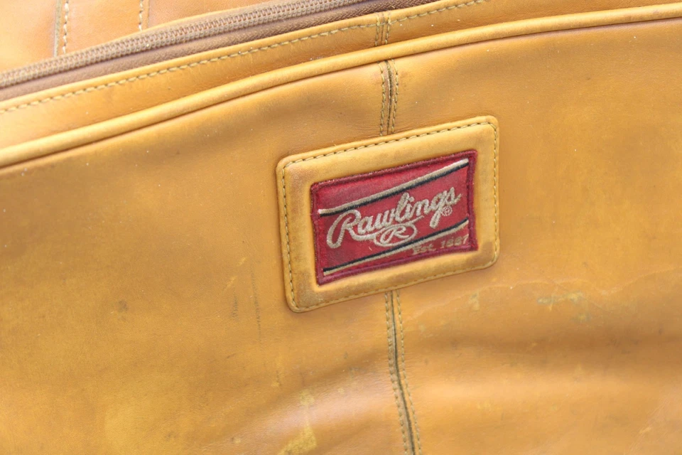 Rawlings Bolso Maletín Tres Compartimentos Cuero Vintage Tostado - Usado Foto 2 de 4