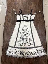 Ann Taylor Loft Black and White Lace Midi Dress Size 4