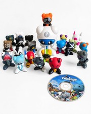 U.B. Funkeys Collectible Figure Lot with Hub  Game Disc   Mattel Radica