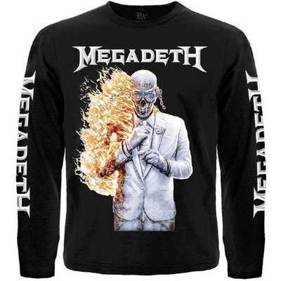 Megadeth - Last Album (Vic Rattlehead) Black T-Shirt Long sleeve