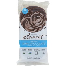 Gâteau De Riz Dk Choc Bio 3,5 Oz (Caisse De 6) Par Element Snacks