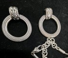 Brighton Silver Tone Jewelry Set Spin Master Scroll Necklace, Bracelet, Earrings — photo 10