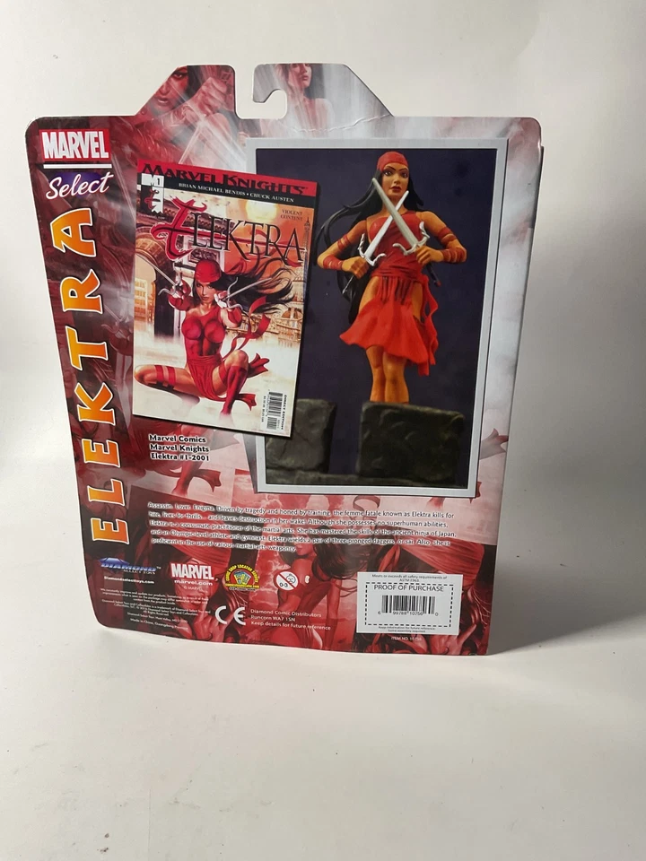 Figura de acción Diamond Select Elektra Edición Coleccionista 2002 Marvel NUEVA sellada JL Foto 4 de 4