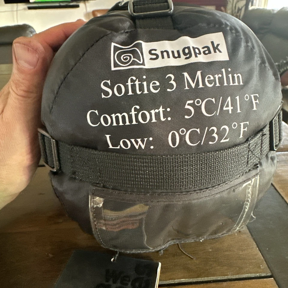 Saco de dormir Snugpak Softie 3 Merlin preto para caça e acampamento - Imagem 3 de 4