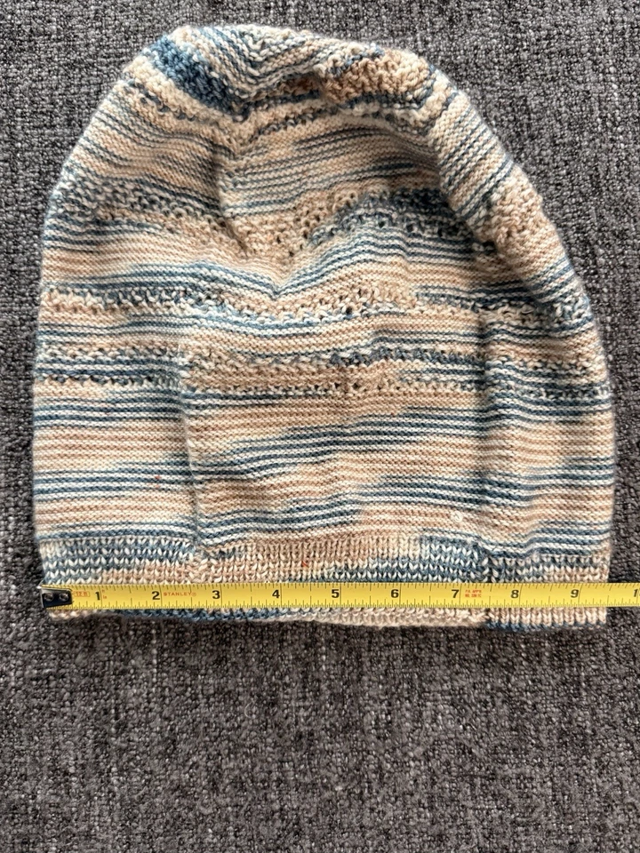 Hand knit Slouchy Sock Hat (loose Knit, Xl) - Image 4 of 4