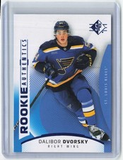 2025-26 SP Hockey Rookie Authentics Blue #138 Dalibor Dvorsky RC St. Louis Blues