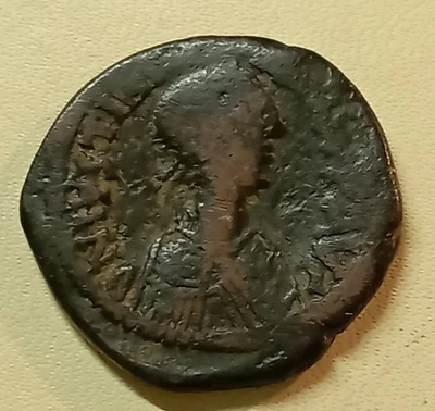 Monnaie BYZANTINE FOLLIS JUSTIN Ier (518-527) Cuivre - Photo 1/2