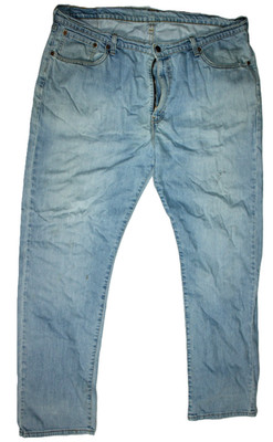 Levi's 751 Herren Jeans W42 L34 Blau Denim Straight Fit Stretch