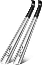 ZOMAKE Shoe Horn Long Handle for Seniors 2 Pack,Metal Shoehorn for...