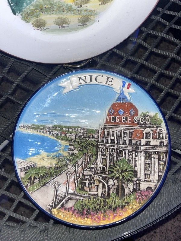 Nice Italy Decorative Plate Hand Painted