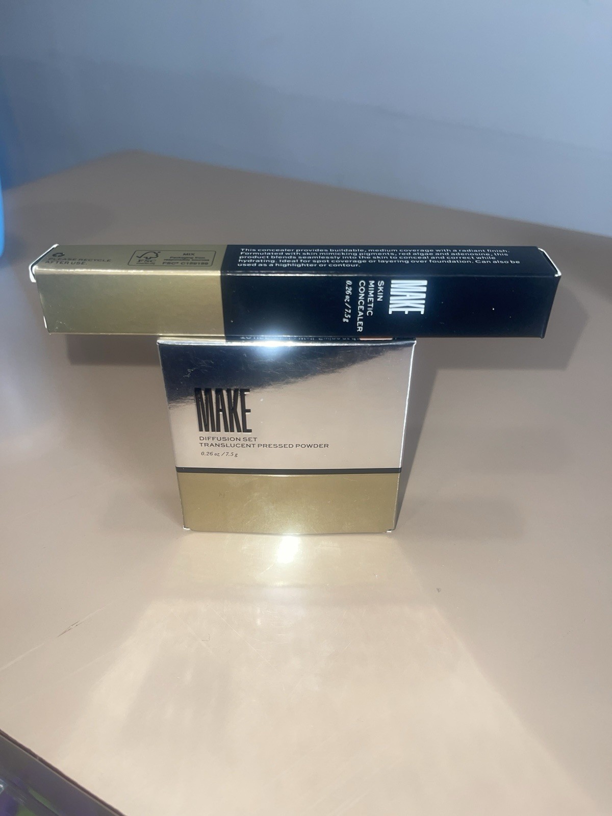 MAKE BEAUTY DIFFUSION SET Translucent Pressed Powder, mimetic concealer *new**