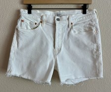 Citizens of Humanity Emerson Shorts Ivory 4  Raw Hem Cut-Off Women  s 28 Organic