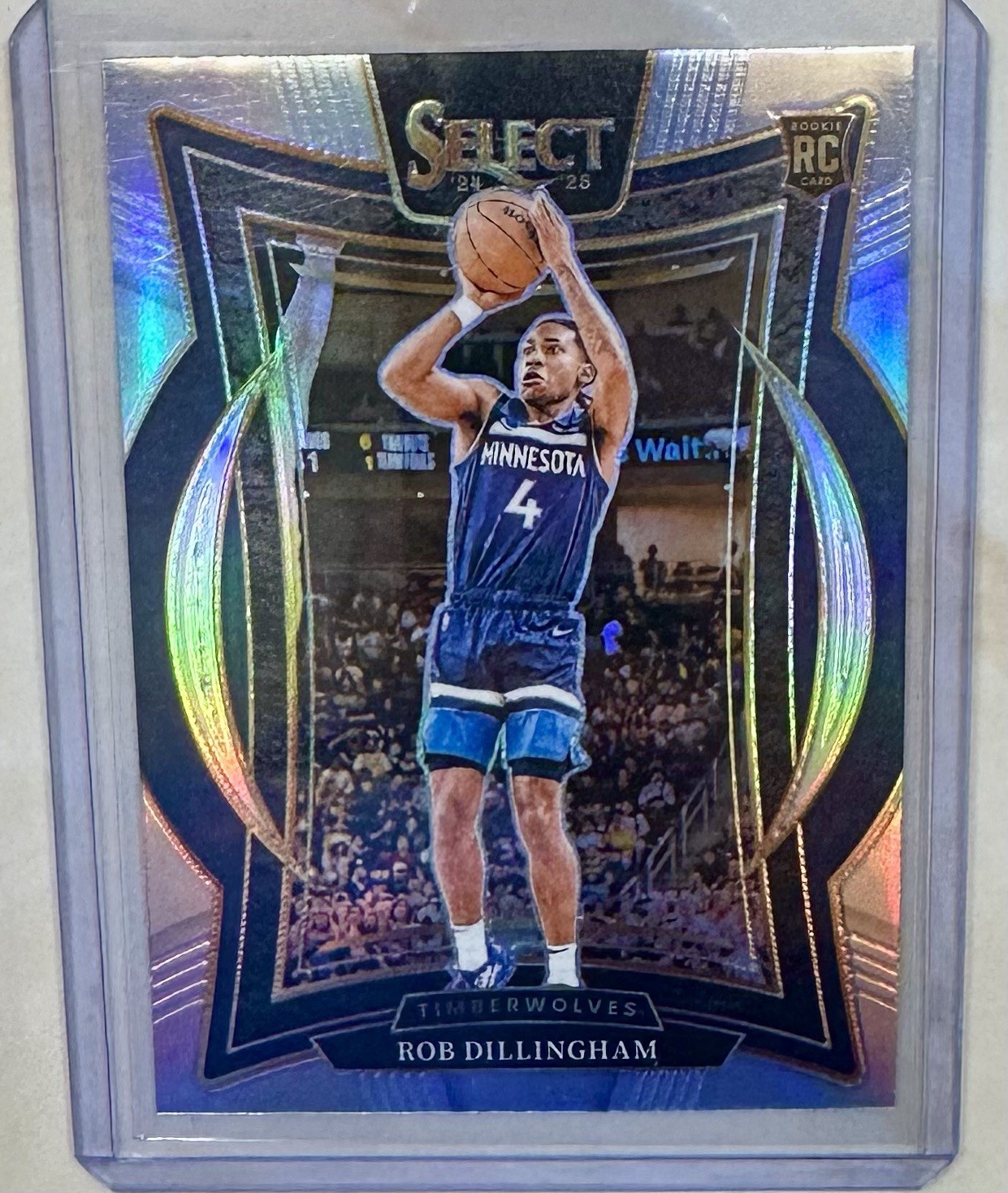 2024-25 Panini Select #84 Rob Dillingham Silver Prizm Rookie