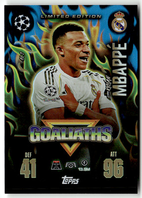Topps Match Attax CL Extra 2025-26 No GL 2 Kylian Mbappe Goliaths Limied Edition