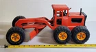 C-212 VINTAGE 1970'S TONKA PRESSED STEEL ROAD GRADER TOY VEHICLE!