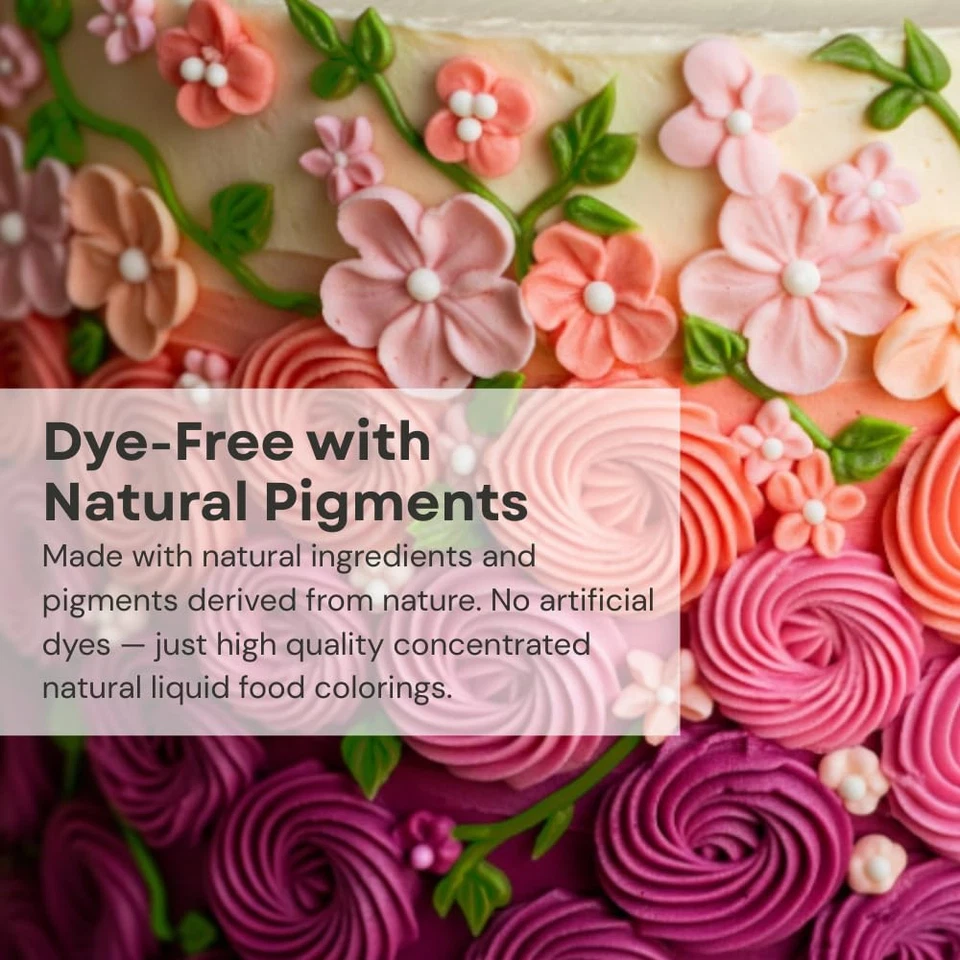 Colorante alimentario en gel de licua natural a base de plantas, sin colorantes artificiales, color gel f Foto 3 de 4