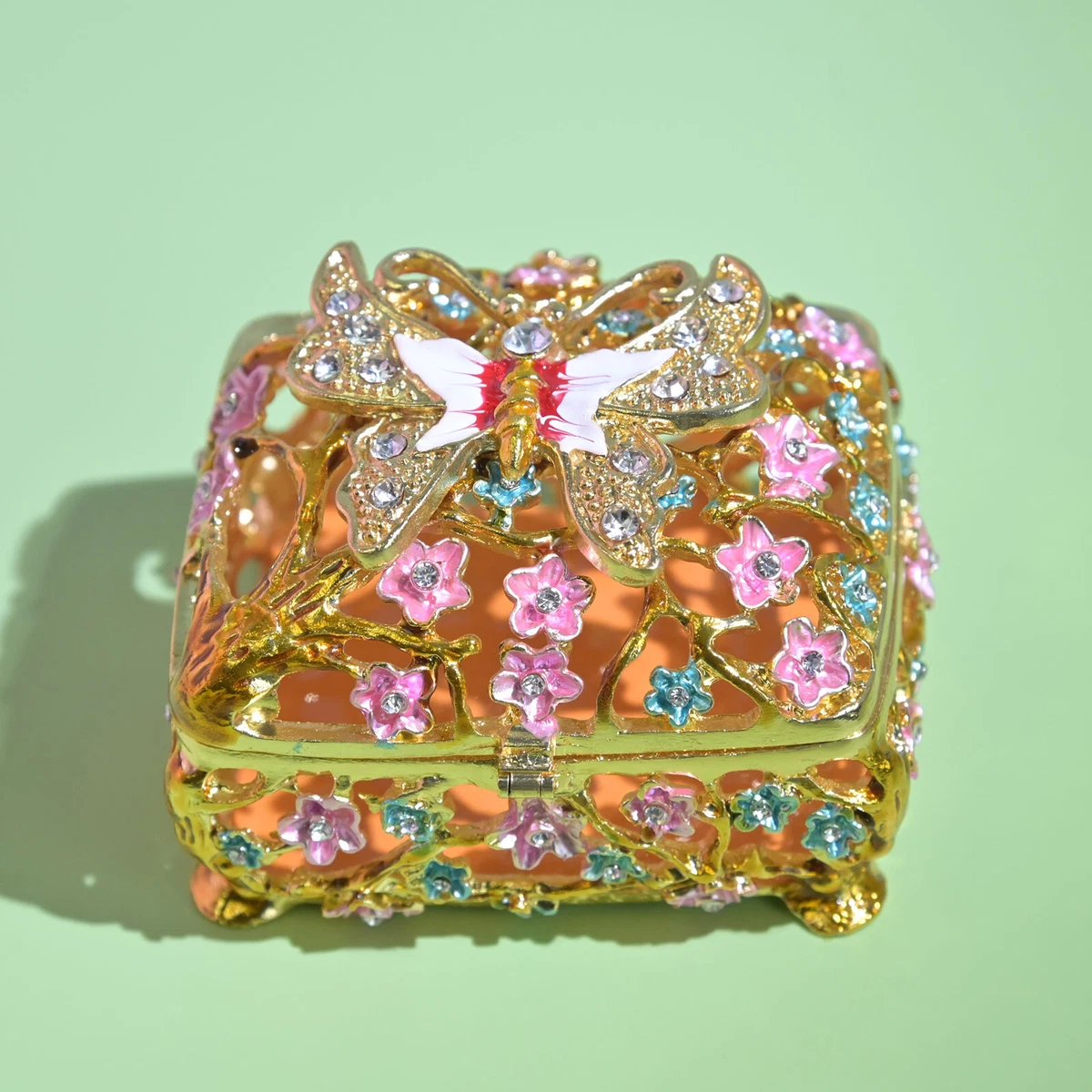 Butterfly Box In Collectible Decorative Trinket Boxes for sale | eBay