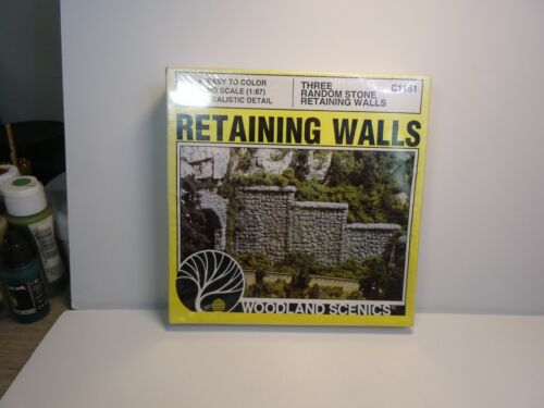 HO Scale Woodland Scenics Retaining Walls, Cut Stone O/B still sealed