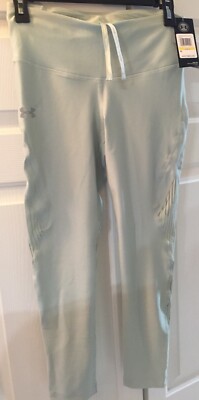 NWT Under Armour Fly Fast Glare Raised Thread Crop Tight Medium 1343130 189  | eBay