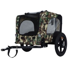 Pet Bike Trailer for Dogs - Small/Medium Pets, Foldable, Quick Release Wheels