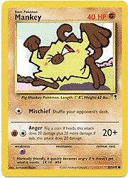 Legendary Collection 81/110 Mankey Pokemon Card 