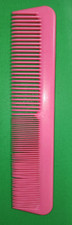 Vintage Retro Extra Large Comb Unbreakable Hot Pink 8" in Length USA