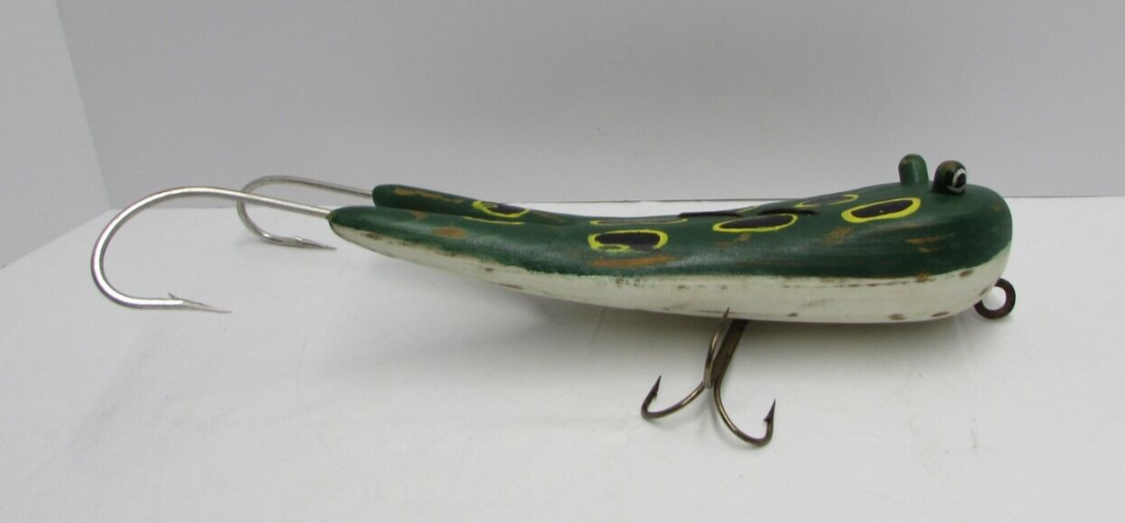 Vintage Frog Fishing Lure 7" x 15 " eBay