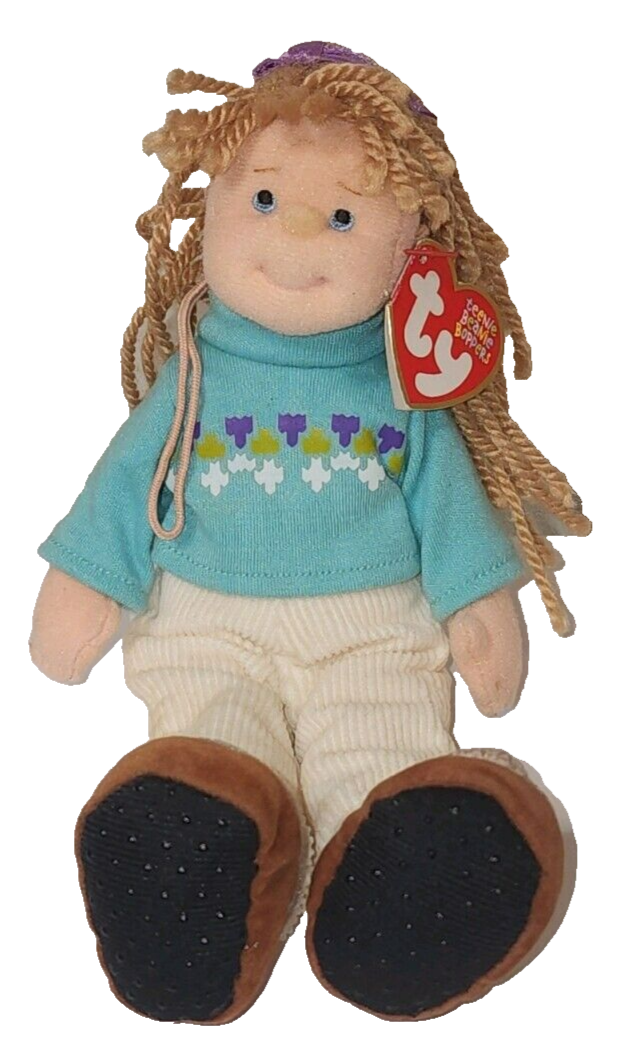 Cool Cassidy 8in Ty Teenie Beanie Bopper 2002 Flexible Cloth Girl