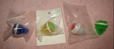 4 Vintage NOS Imperial Toy Tops - Plastic Mini - Dime Store - New In Packages -b