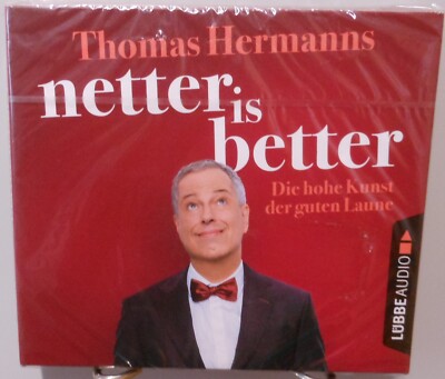Thomas Hermanns Hörbuch 5x CD Netter is Better Hohe Kunst der guten Laune #T889