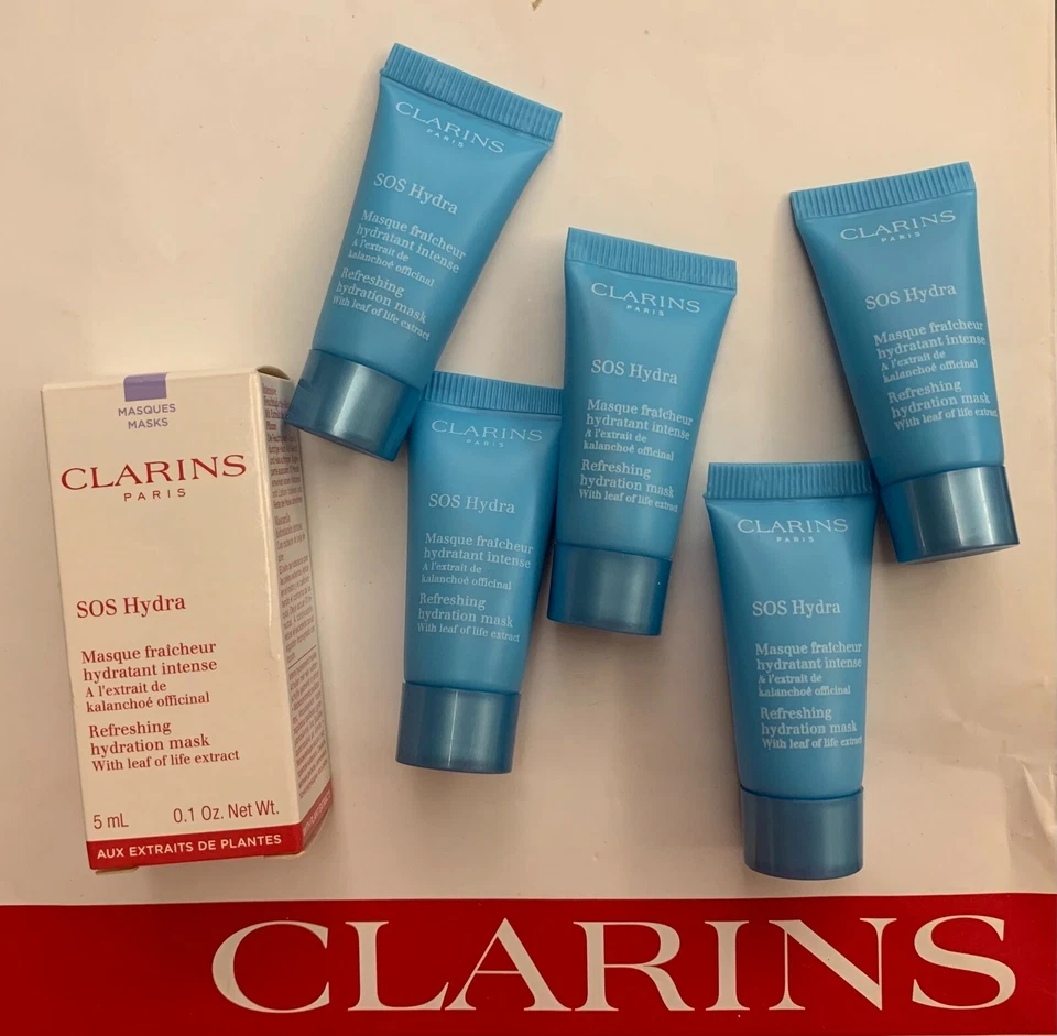 CLARINS SOS Hydra Refreshing Hydration Mask 5ml x 5 = 25ml - Image 2 of 4