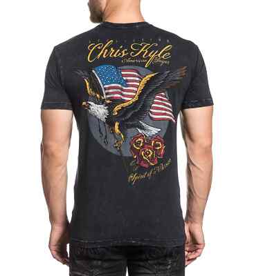 Affliction Clothing Men's Premium   CHRIS KYLE HEARTLAND   S/S T-Shirt; NWT