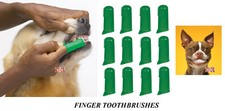 12 PET DOG CAT Finger Pro DENTAL Teeth RUBBER TOOTH BRUSH ORAL CARE Toothbrushes